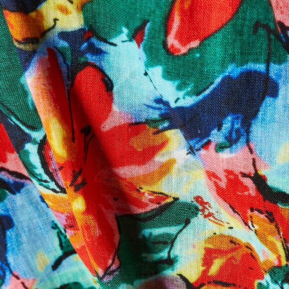 ELLIATT Lexi Midi Dress in Linen.  SZ L - Picture 4 of 7